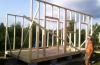 Construction of frame sheds How to make a frame for a barn from a log